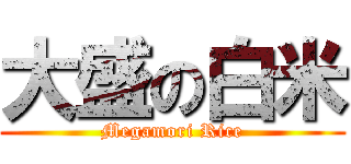 大盛の白米 (Megamori Rice)