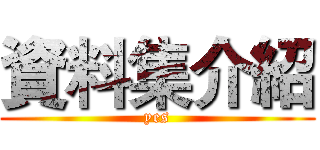 資料集介紹 (yes)