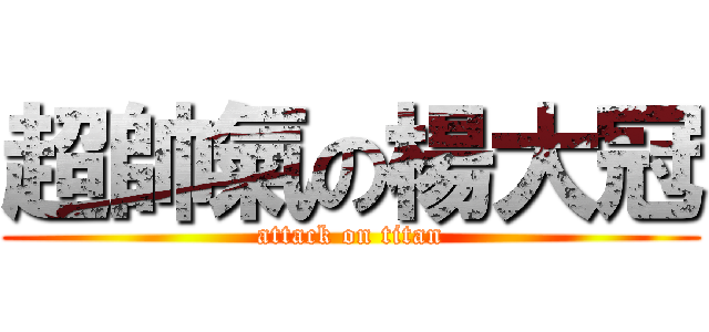 超帥氣の楊大冠 (attack on titan)