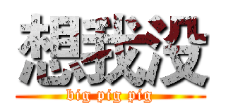 想我没 (big pig pig)