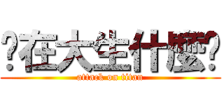 你在大生什麼啦 (attack on titan)