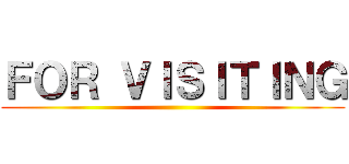 ＦＯＲ ＶＩＳＩＴＩＮＧ ()