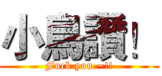 小鳥讚！ (Fuck you ~!!)