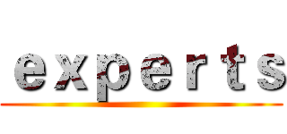 ｅｘｐｅｒｔｓ ()