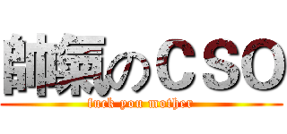 帥氣のＣＳＯ (fuck you mother)