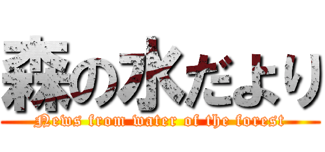 森の水だより (News from water of the forest)