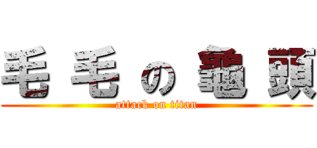 毛 毛 の 龜 頭 (attack on titan)