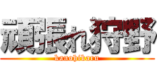 頑張れ狩野 (kanohikaru)