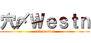 穴〆Ｗｅｓｔｎ (sub master)