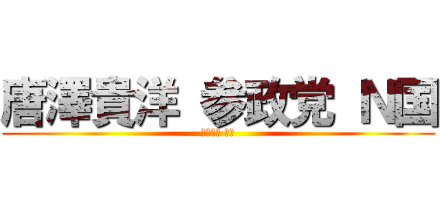 唐澤貴洋 参政党 Ｎ国 (唐澤貴洋 韓国)