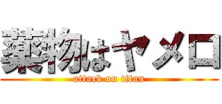 薬物はヤメロ (attack on titan)