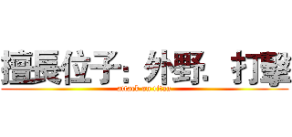 擅長位子：外野．打擊 (attack on titan)