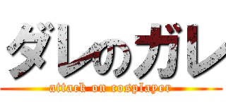 ダレのガレ (attack on cosplayer)