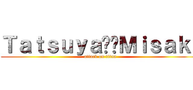 Ｔａｔｓｕｙａ❤️Ｍｉｓａｋｉ (attack on titan)