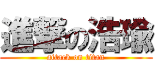 進撃の浩瑜 (attack on titan)