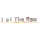 ｔ ｏｆ Ｔｈｅ Ｒａｗ  ()