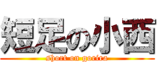 短足の小西 (short on gorira)