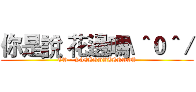 你是說 花邊嗎\＾０＾／ (OH~~YAEHHHHHHHHHH)