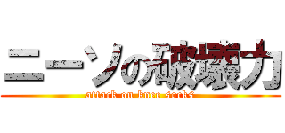 ニーソの破壊力 (attack on knee socks)