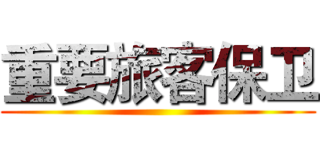 重要旅客保卫 ()