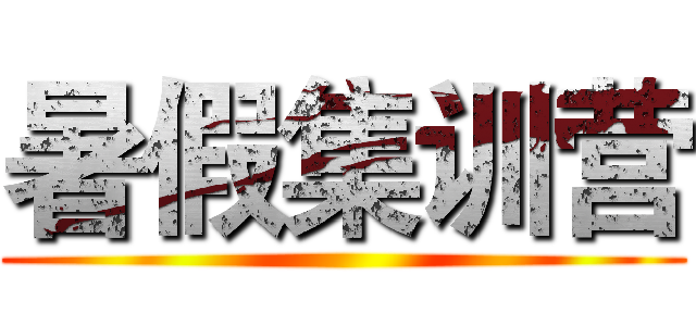 暑假集训营 ()