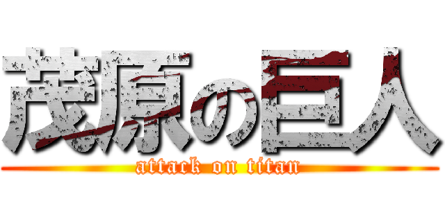 茂原の巨人 (attack on titan)
