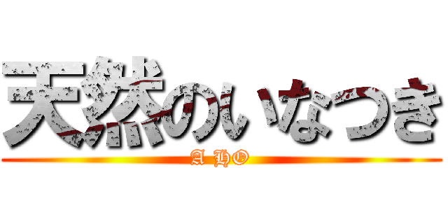 天然のいなつき (A HO)