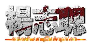 楊志聰 (attack on Malaysian)
