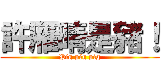 許雁晴是豬！ (Pig pig pig)