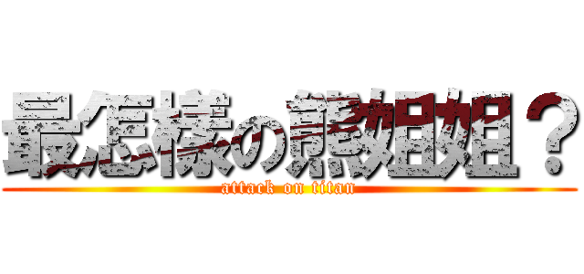 最怎樣の熊姐姐？ (attack on titan)