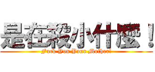 是在殺小什麼！ (Fuck You Your Mother!)