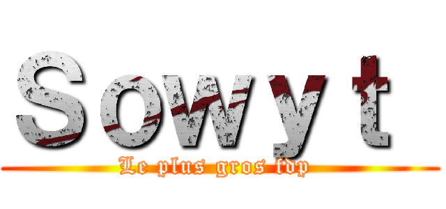 Ｓｏｗｙｔ  (Le plus gros fdp )