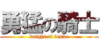 勇猛の騎士 (knight of brave)