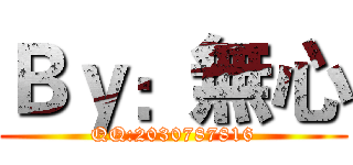 Ｂｙ：無心 (QQ:2030787816)