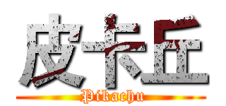 皮卡丘 ( Pikachu)