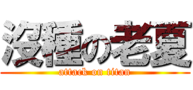 沒種の老夏 (attack on titan)