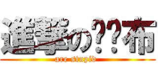 進撃の砰砰布 (are stupid )