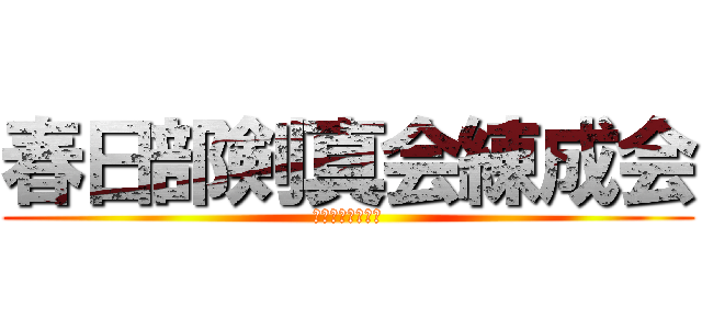 春日部剣真会練成会 (豊野剣道会の記録)