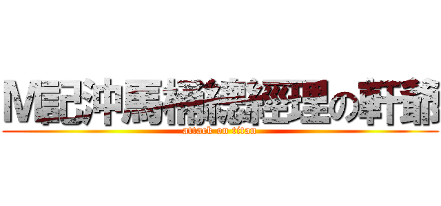 Ｍ記沖馬桶總經理の軒爺 (attack on titan)