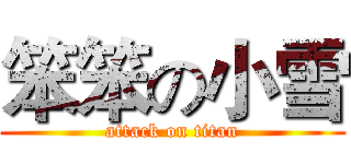 笨笨の小雪 (attack on titan)