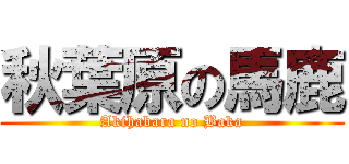 秋葉原の馬鹿 (Akihabara no Baka)