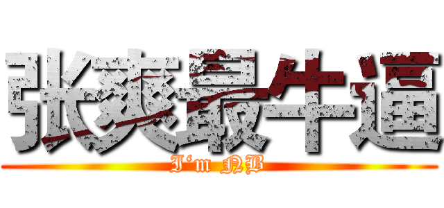 张爽最牛逼 (I‘m NB)