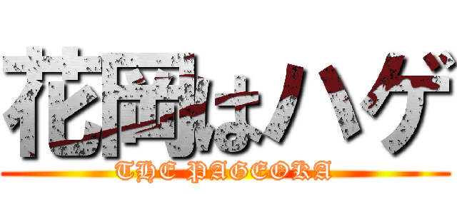 花岡はハゲ (THE PAGEOKA)