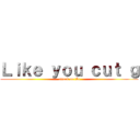 Ｌｉｋｅ ｙｏｕ ｃｕｔ ｇ (attack on tkt)