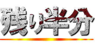 残り半分 ()
