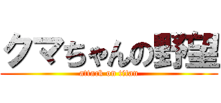 クマちゃんの野望 (attack on titan)