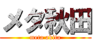 メタ秋田 (meta akita)
