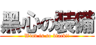 黑心の裝備 (Wind is so black!!)