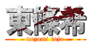 東條希 (nozomi tojo)