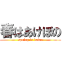 春はあけぼの (spring is dawn)